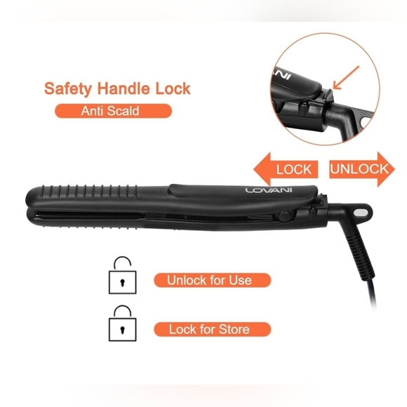 𝅺LOVANI Mini Travel Flat Iron 0.5 size with Bonus Carrying Pouch - - Picture 7 of 7